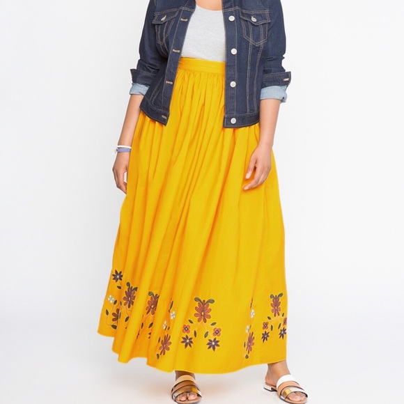 Eloquii Dresses & Skirts - Eloquii Embroidered Skirt